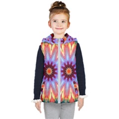 Passion Flower Kids  Hooded Puffer Vest by LW323