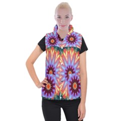 Passion Flower Women s Button Up Vest by LW323