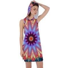 Passion Flower Racer Back Hoodie Dress by LW323