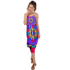 Fairground Waist Tie Cover Up Chiffon Dress by LW323