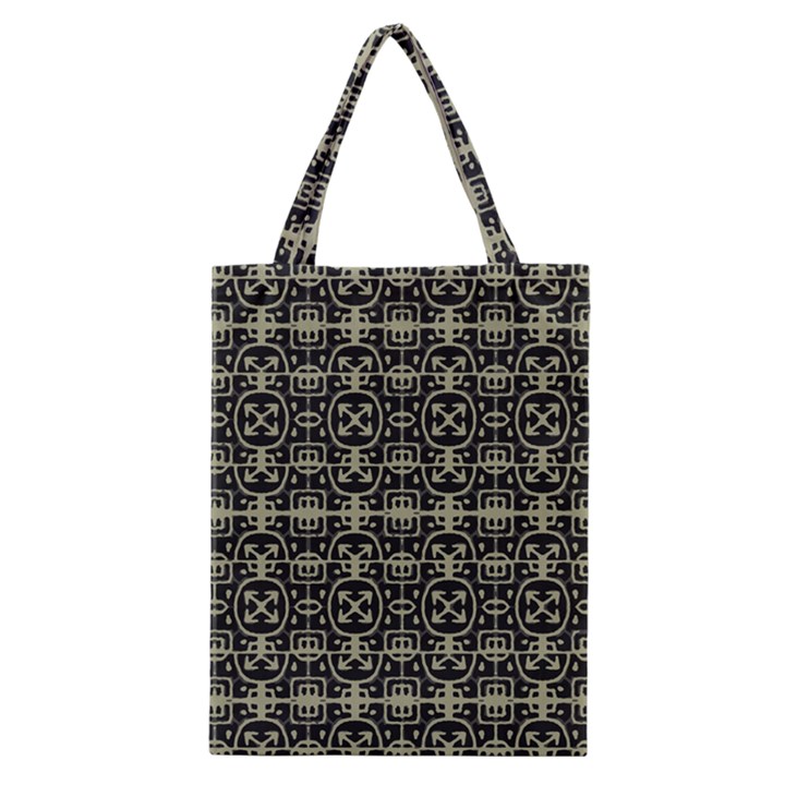 Geometric Textured Ethnic Pattern 1 Classic Tote Bag