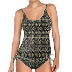 Geometric Textured Ethnic Pattern 1 Tankini Set by dflcprintsclothing