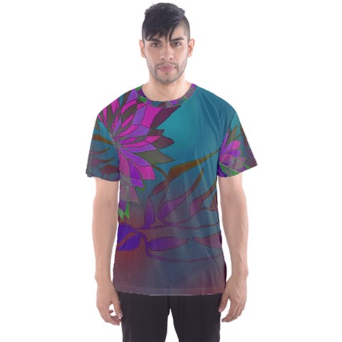 Evening Bloom Men s Sport Mesh Tee by LW323