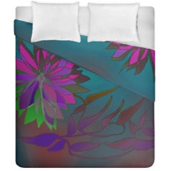 Evening Bloom Duvet Cover Double Side (california King Size) by LW323