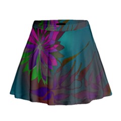 Evening Bloom Mini Flare Skirt by LW323