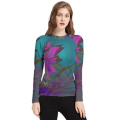 Evening Bloom Women s Long Sleeve Rash Guard by LW323