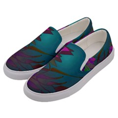 Evening Bloom Men s Canvas Slip Ons by LW323