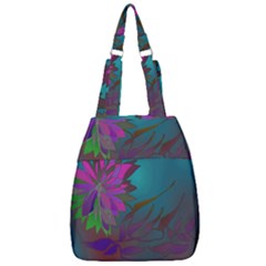 Evening Bloom Center Zip Backpack by LW323