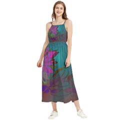 Evening Bloom Boho Sleeveless Summer Dress by LW323