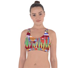 Forrest Sunset Cross String Back Sports Bra by LW323