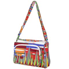 Forrest Sunset Front Pocket Crossbody Bag by LW323