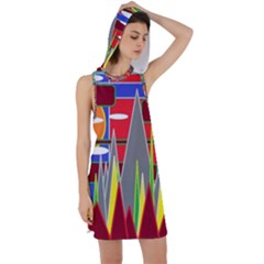 Forrest Sunset Racer Back Hoodie Dress by LW323