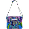 Exotic Flowers in Vase Cross Body Office Bag View3