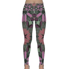 Tropical Island Lightweight Velour Classic Yoga Leggings by LW323