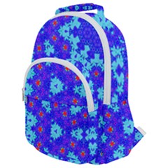 Blueberry Rounded Multi Pocket Backpack by LW323
