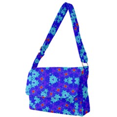 Blueberry Full Print Messenger Bag (s) by LW323