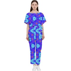 Blueberry Batwing Lightweight Jumpsuit by LW323