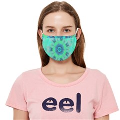 Blue Green  Twist Cloth Face Mask (adult) by LW323