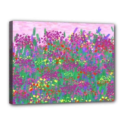 Bay Garden Canvas 16  X 12  (stretched) by LW323