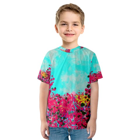 Flowers Kids  Sport Mesh Tee by LW323