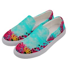 Flowers Men s Canvas Slip Ons by LW323