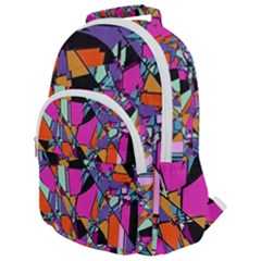 Abstract 2 Rounded Multi Pocket Backpack by LW323