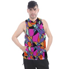 Abstract 2 Men s Sleeveless Hoodie by LW323