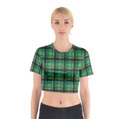 Green Clover Cotton Crop Top by LW323