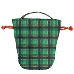Green Clover Drawstring Bucket Bag by LW323