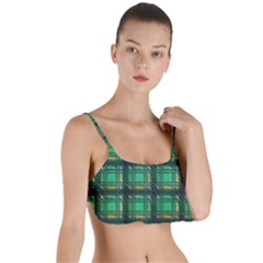 Green Clover Layered Top Bikini Top  by LW323