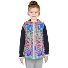 Vibrant-vases Kids  Hooded Puffer Vest by LW323