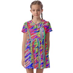 Vibrant-vases Kids  Asymmetric Collar Dress