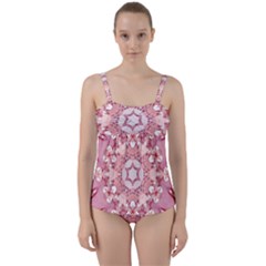 Diamond Girl 2 Twist Front Tankini Set by LW323