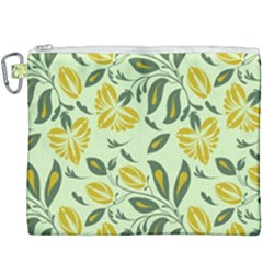 Folk Floral Pattern  Abstract Flowers Surface Design  Seamless Pattern Canvas Cosmetic Bag (xxxl) by Eskimos