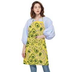 Folk Floral Pattern  Abstract Flowers Surface Design  Seamless Pattern Pocket Apron by Eskimos