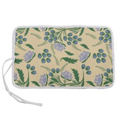 Folk Floral Pattern  Abstract Flowers Surface Design  Seamless Pattern Pen Storage Case (l) by Eskimos