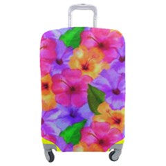 Watercolor Flowers  Multi-colored Bright Flowers Luggage Cover (medium) by SychEva