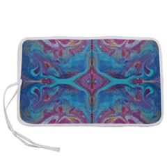 Marbling Turquoise Marbling Pen Storage Case (m) by kaleidomarblingart