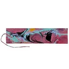 Abstract Marble Roll Up Canvas Pencil Holder (l) by kaleidomarblingart