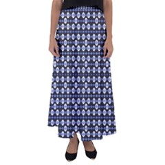 Modern Ornate Striped Pattern Flared Maxi Skirt by dflcprintsclothing