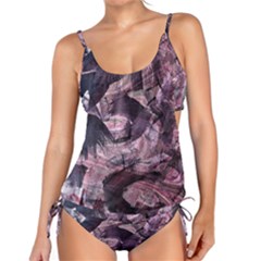  Abstract Marbling Tankini Set by kaleidomarblingart