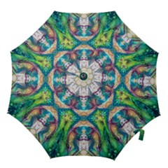 Velvet Repeat Hook Handle Umbrellas (small) by kaleidomarblingart