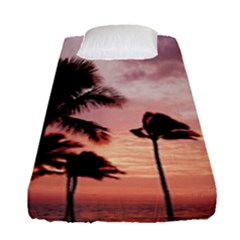 Palm Trees Fitted Sheet (single Size) by LW323