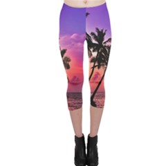 Ocean paradise Capri Leggings 