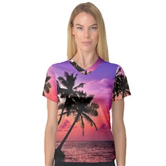 Ocean paradise V-Neck Sport Mesh Tee