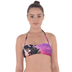 Ocean Paradise Halter Bandeau Bikini Top by LW323