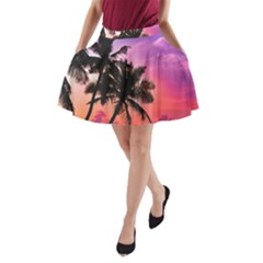 Ocean paradise A-Line Pocket Skirt