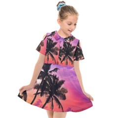 Ocean paradise Kids  Short Sleeve Shirt Dress