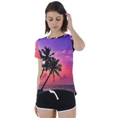 Ocean paradise Short Sleeve Foldover Tee