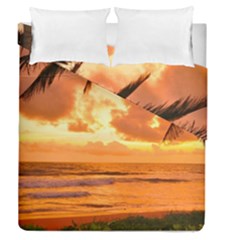 Sunset Beauty Duvet Cover Double Side (queen Size)